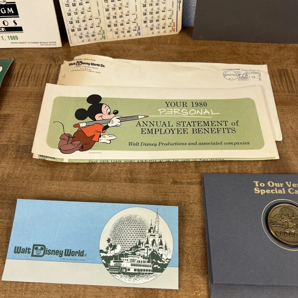 Vintage‎ Disneyland/Disney World Employee Cast Member Admission Pass & More!